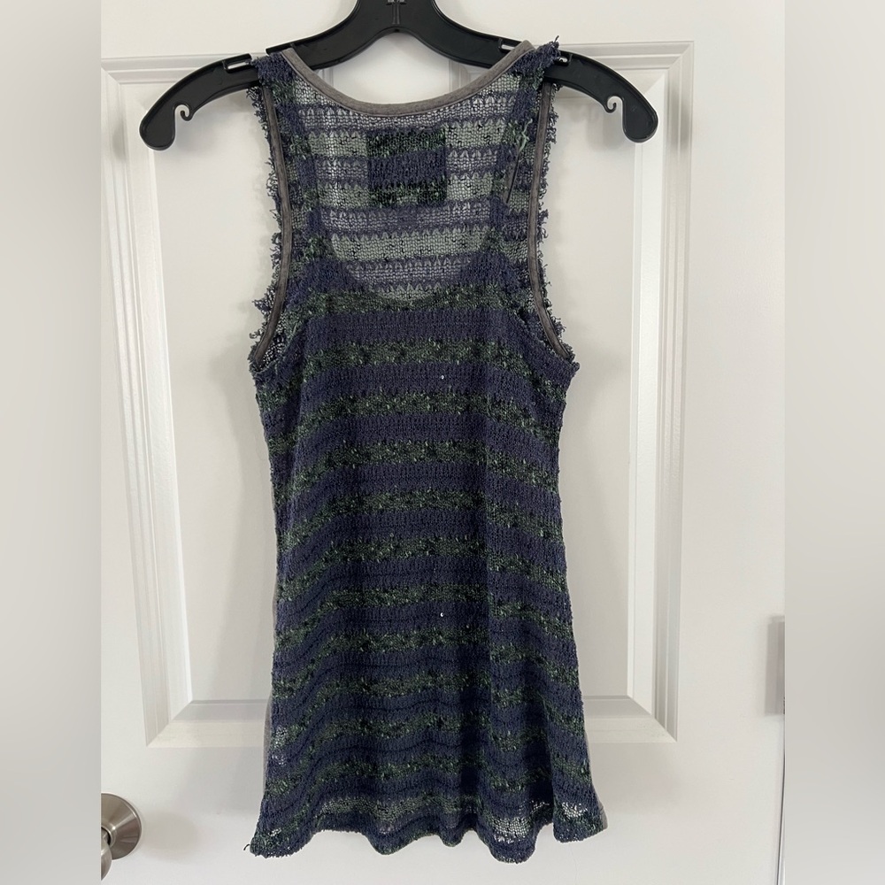 Maurices Gray and Black Embellished Tank Top - Picture 2 of 4